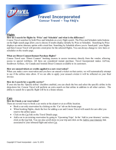 Concur Travel Top FAQ's from Travel Inc