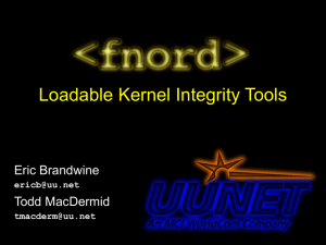 Kernel Integrity Tools