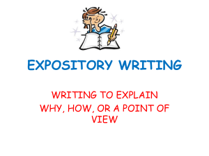 Ppt expository writing