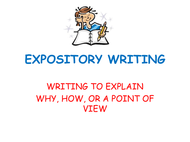 purpose of expository writing