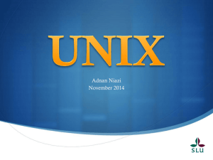 UNIX - SLU