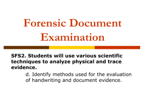 Forensic Document Analysis