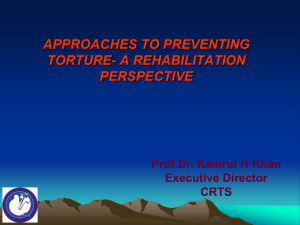 Approaches to Prevent Torture - International Rehabilitation Council