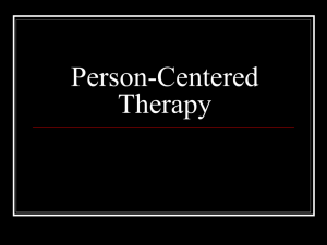 Person-Centered Therapy