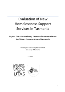 Supported Accommodation Facilities (SAFs) Report