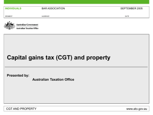 (CGT) and property