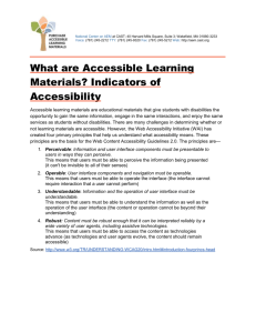 What are Accessible Learning Materials?