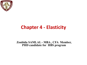 Chapter 3- Elasticity