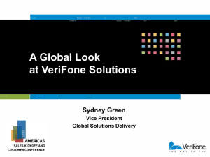 A Global Look at VeriFone Solutions