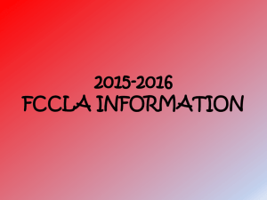 2014-2015 fccla information
