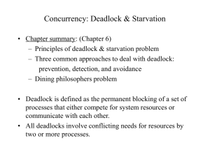 Concurrency: Deadlock & Starvation