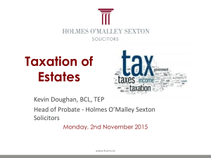 Taxation of Estates