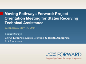 Moving Pathways Forward: Supporting Career Pathways Integration