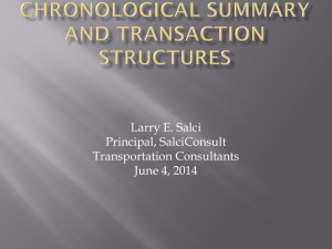 Leveraged Lease Transactions for Passenger Railcars and
