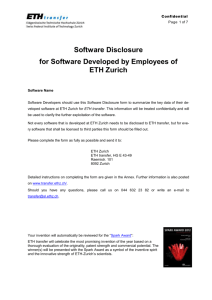 Software Disclosure