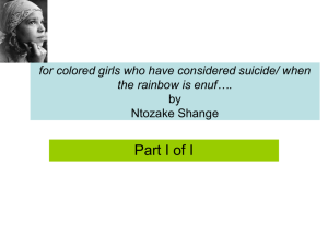 for colored girls who have considered suicide