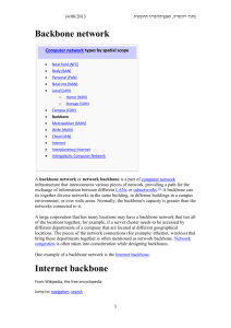 Backbone network