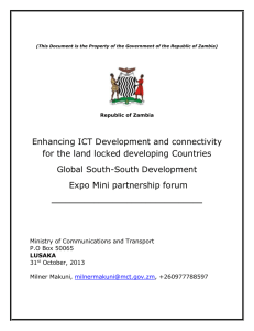 Enhancing ICT development and connectivity for the - un