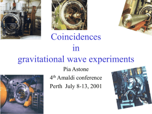 PPT file: Coincidence analysis in g.w. experiments