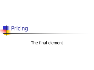 Pricing