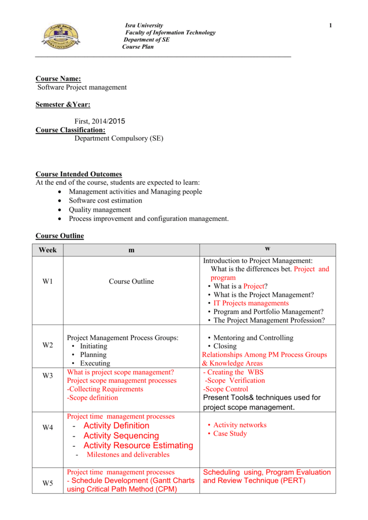 project management assignments for students pdf
