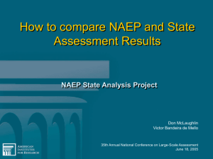 How to Compare NAEP and State Assessment Results