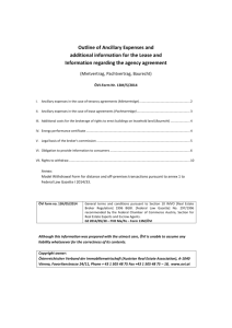 I. Ancillary expenses in the case of tenancy agreements (Mietverträge)