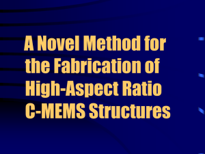 A novel fabrication method for C-MEMS Structures