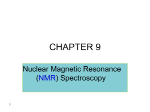 Chapter 9 NMR