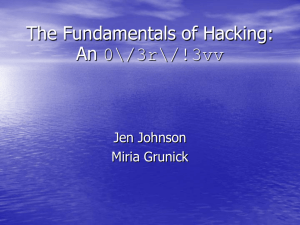 The Fundamentals of Hacking: An Overview