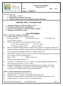 Class XI Chemistry