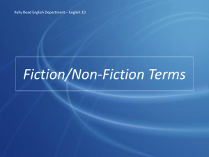 Fiction/NonFiction Terms PPT