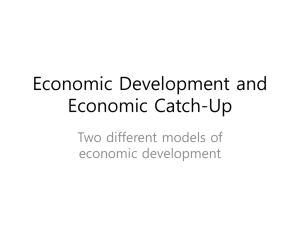 Economic Development and Economic Catch-Up