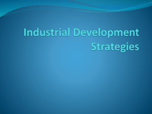 Industrial Development Strategies