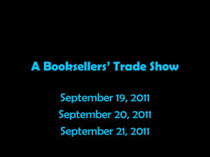 A Booksellers' Trade Show - Henry County Public Schools