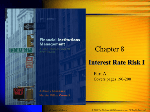 Interest rate risk models