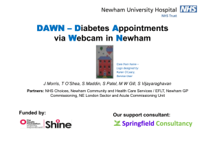 Shine 2011: Web-based outpatient consultations in diabetes: DAWN