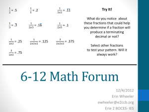 Try It! - Erie 2 Math