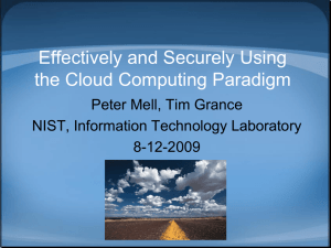 Effectively and Securely Using the Cloud