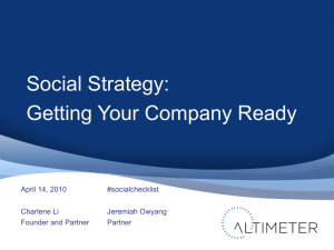 Social Media Strategy Altimeter