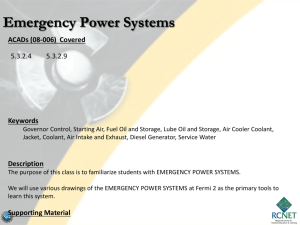 emergency power systems