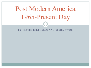 Post Modern America 1965