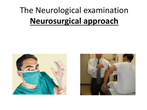 The Neurological examination