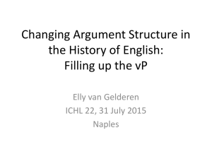 Changing Argument Structure: filling up the vP