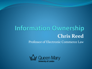 Information Ownership: Copyright, Confidence and Contractual