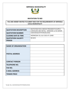 Server document - Impendle Municipality