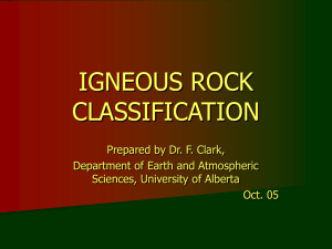 Igneous Rock Classification.