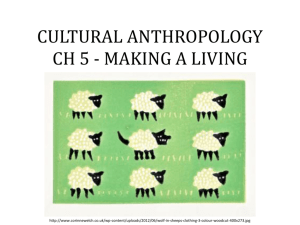 CULTURAL ANTHROPOLOGY CH 5