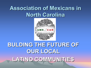 Juvencio Rocha Peralta Association of Mexicans in North Carolina