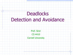 Deadlocks - Cornell University